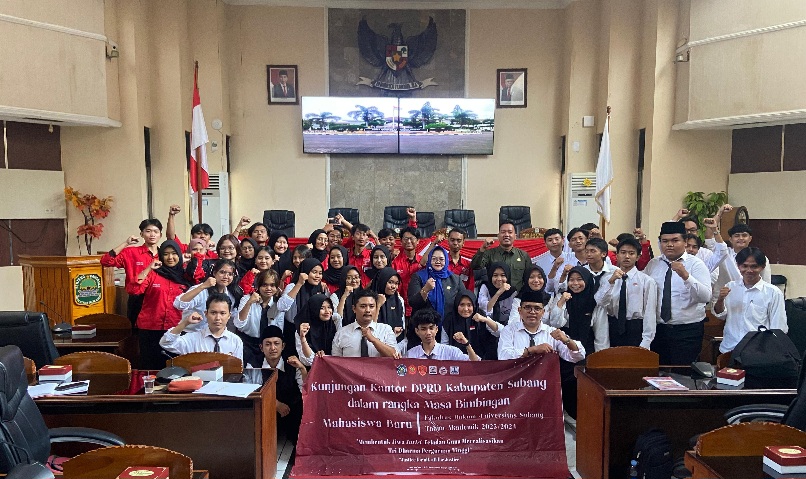 Mahasiswa Hukum Unsub Laksanakan MABIM di Gedung DPRD Subang